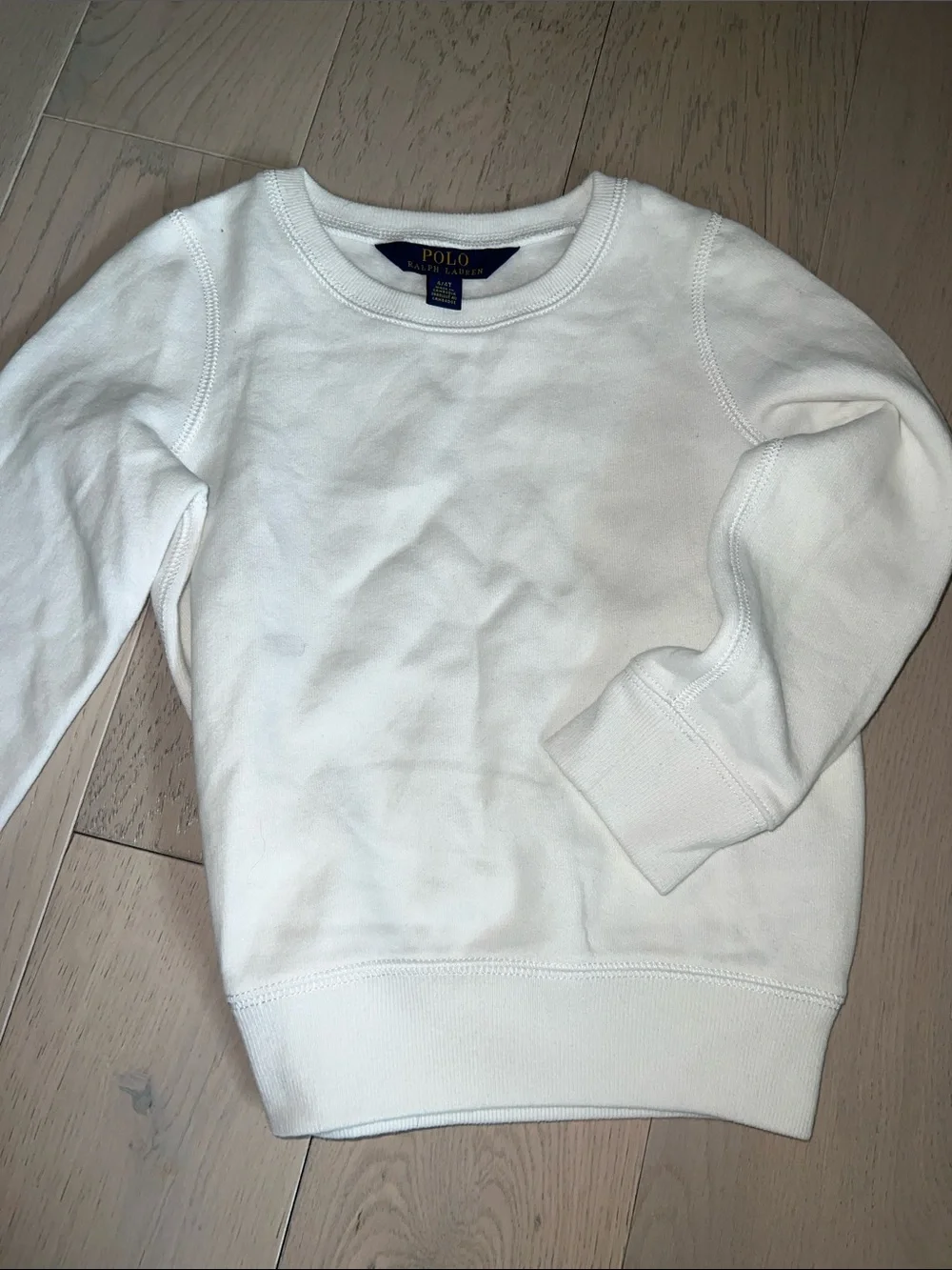 Polo Ralph Lauren white Crewneck Sweatshirt - kids Pullover